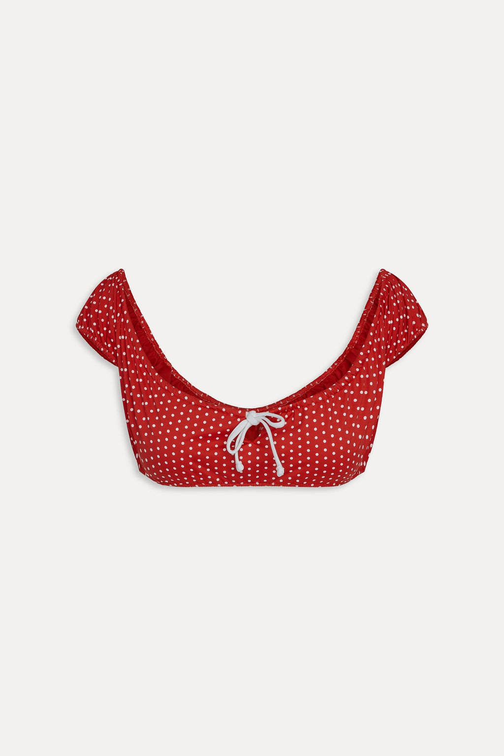 Angel Bikini Top - Red Polka Dot