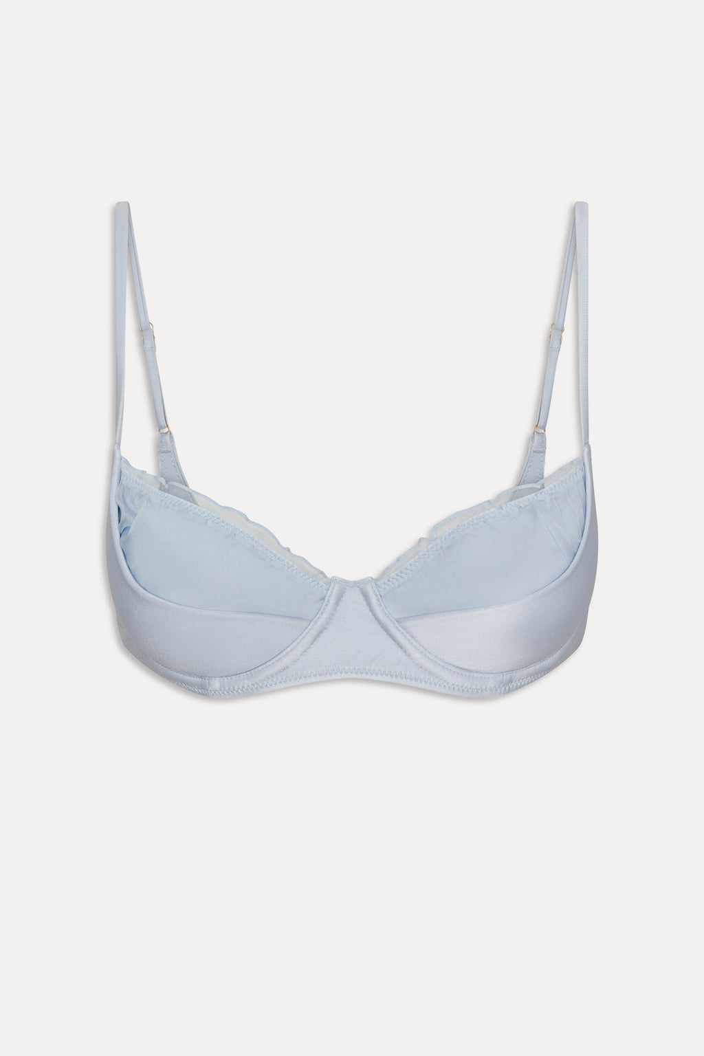 Austin Satin Underwire Bikini Top - Frosting