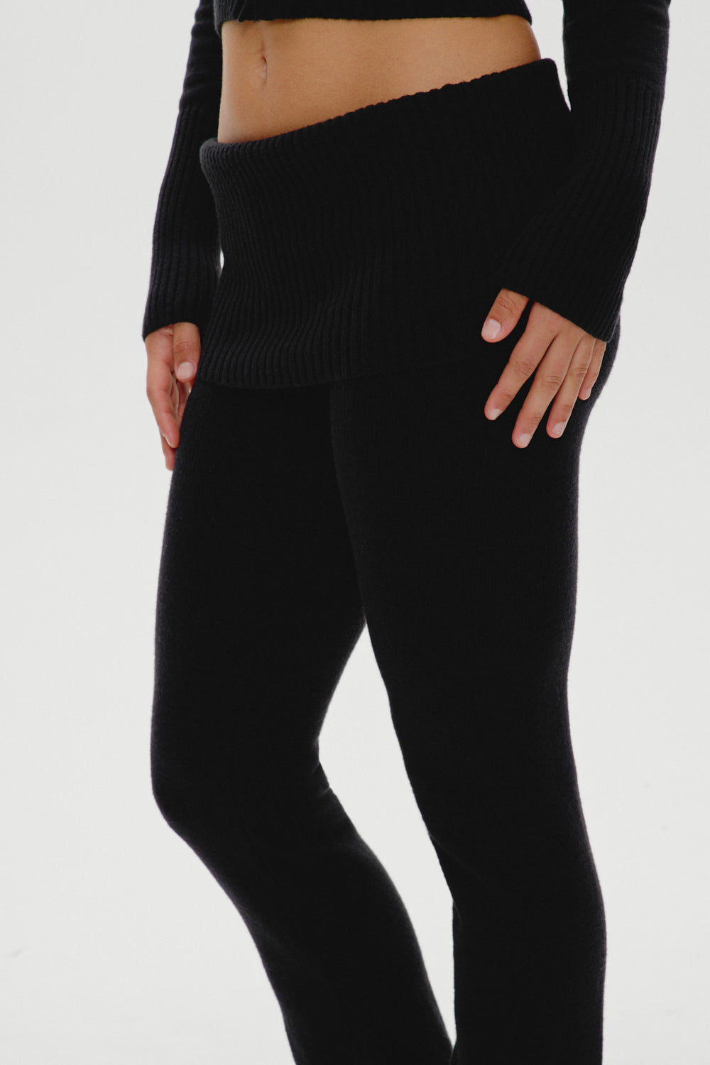 Aimee Knit Pants - Black