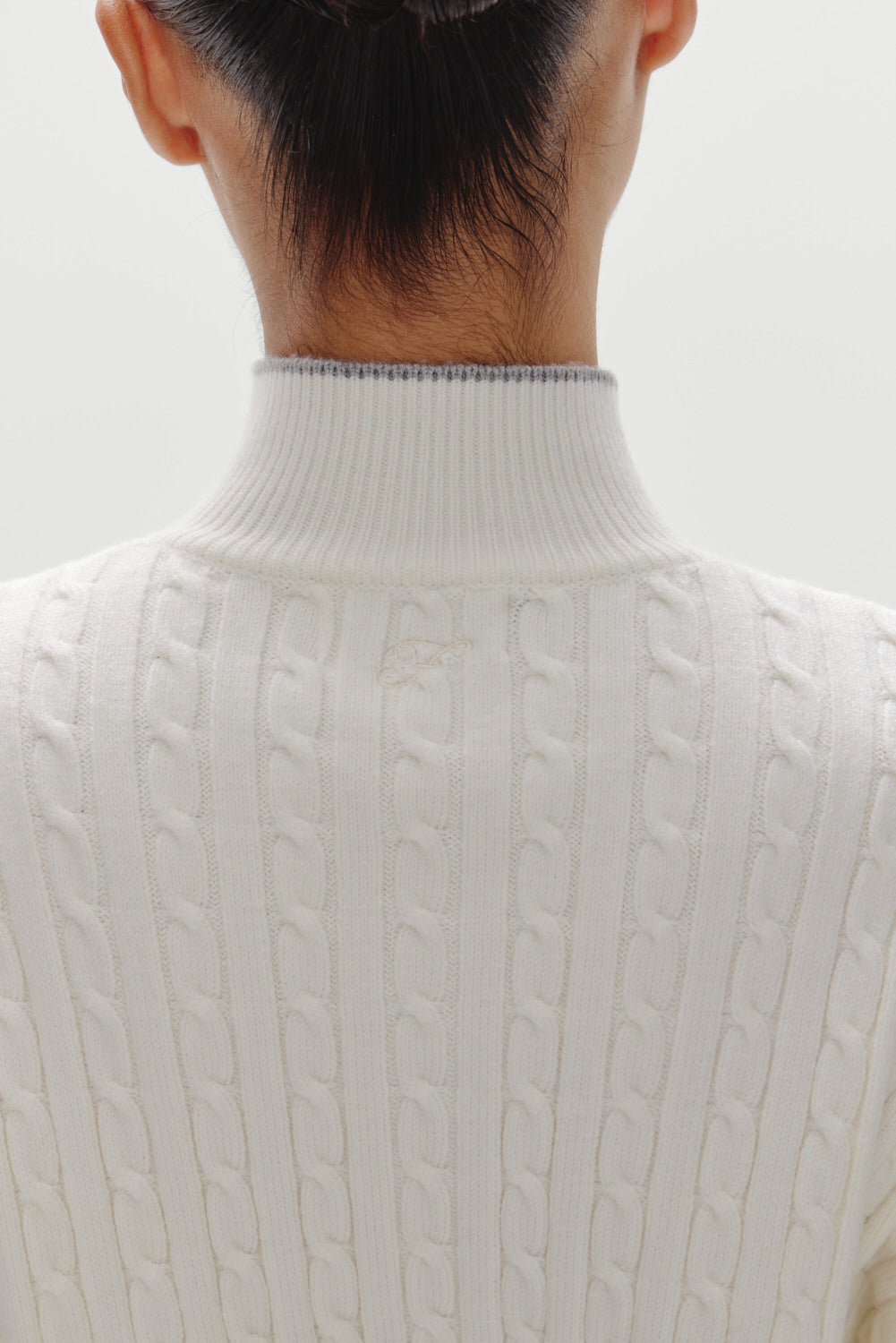 Bea Cloud Knit Zip Up Sweater - Honeymoon